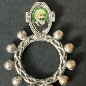 🔥Padre Pio Religious Pocket Finger Rosary Vintage Relic🔥🔥